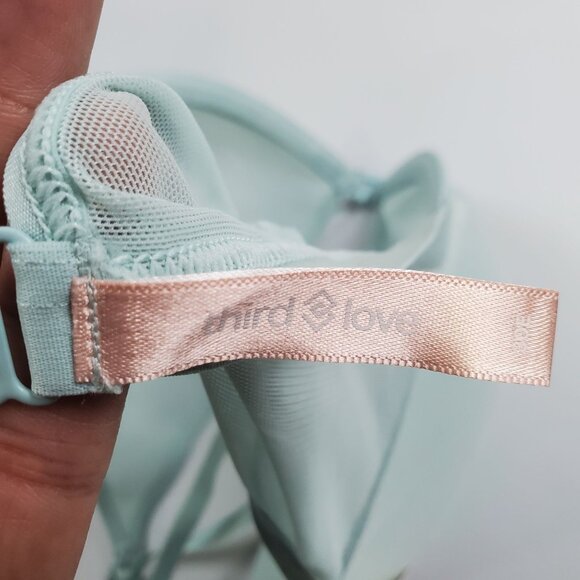 Thirdlove Bare Mesh Front Close Racerback Bra Women 30E NWT Semi Sheer Smooth - Picture 11 of 16